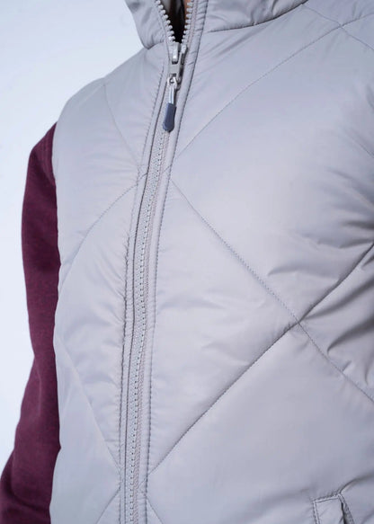 BUBBLE/QUILTED JACKET GREY - GTS-6385