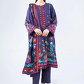 3 PCS SUIT PURPLE PRINTED - LDS-7111