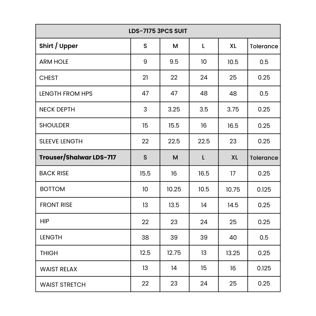 Women's  3 Piece Suit Pink Size Chart