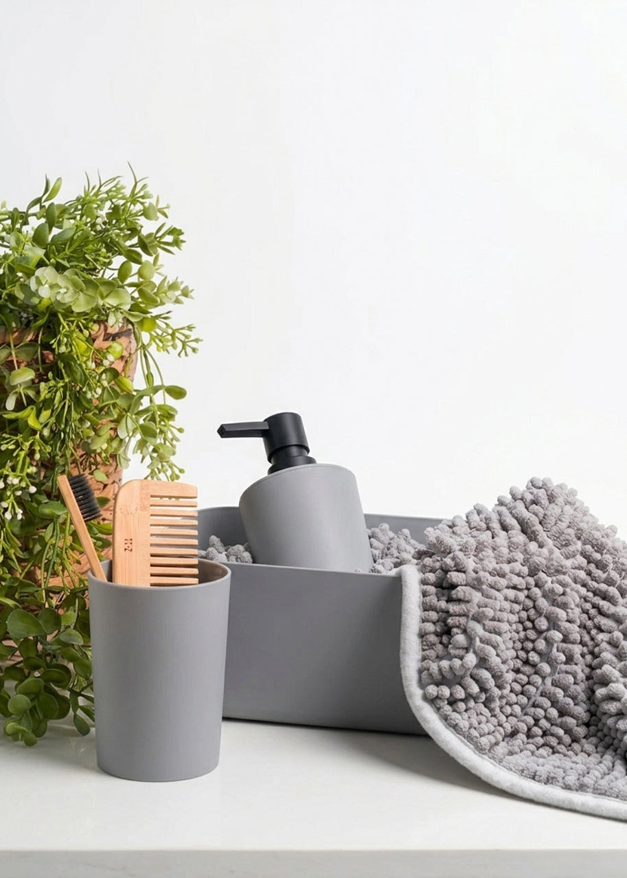4 PCS BATH SET GREY - SKTYST-001
