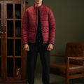 BUBBLE/QUILTED JACKET F/SLV BURGUNDY - GTS-6390