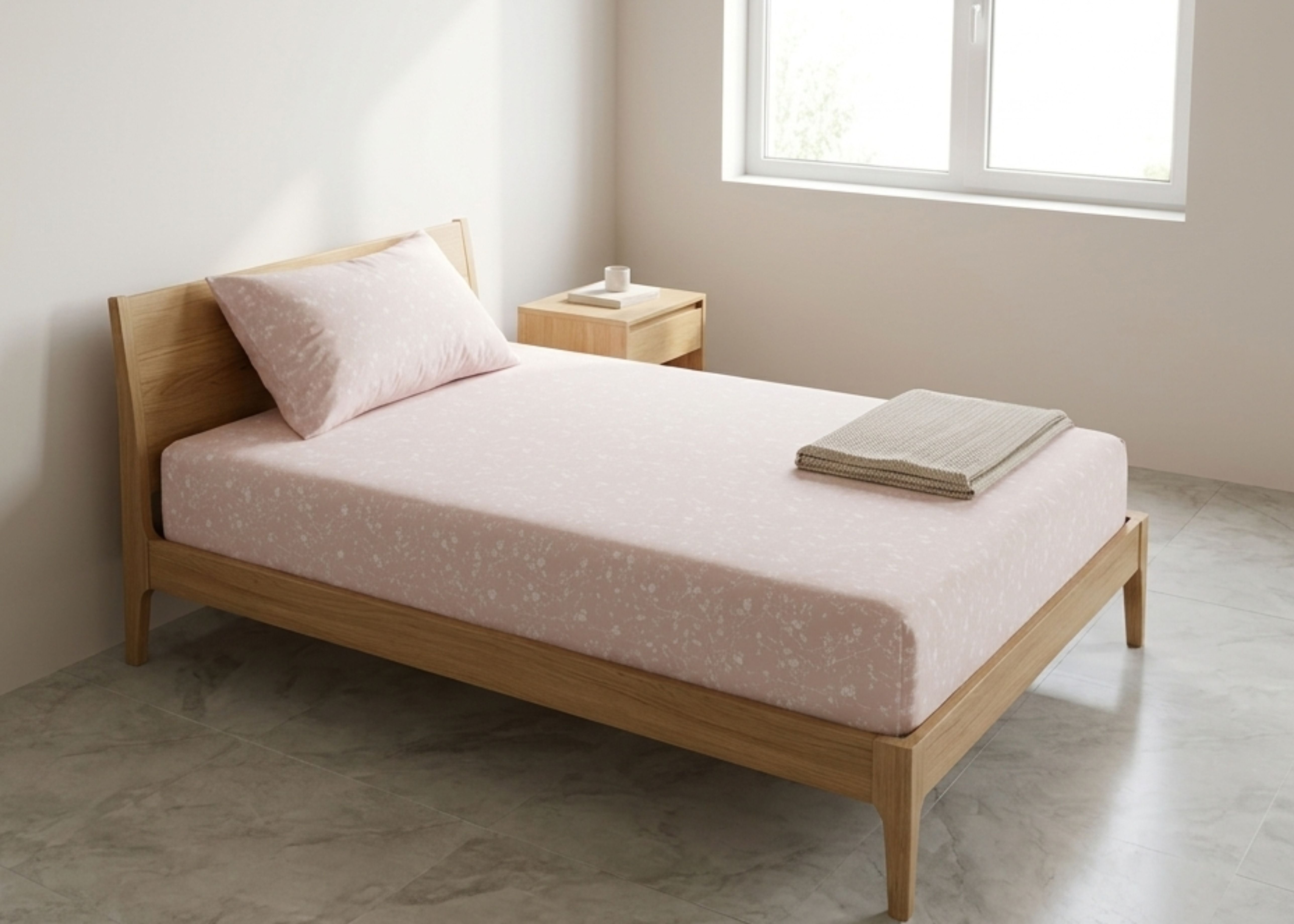 Cotton Bed Sheet Set Single D22 | ChenOne Home Textile