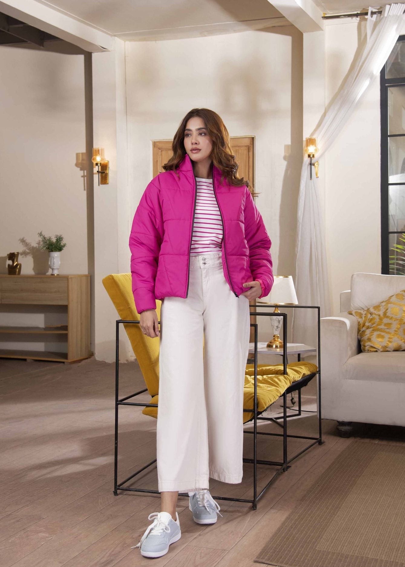 Picture of LDS-6979 FASHION JACKET F/SLV PINK - Chenone Official - Online Shopping