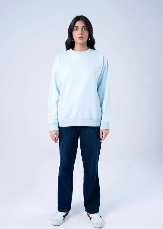 SWEATSHIRT KNITTED L/BLUE - LDS-A1782