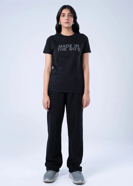 KNITTED TOP BLACK - LDS-A1793