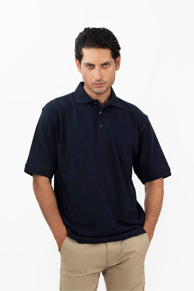 Picture of GTS-B4225 POLO SHIRT H/SLV NAVY BLUE - Chenone Official - Online Shopping
