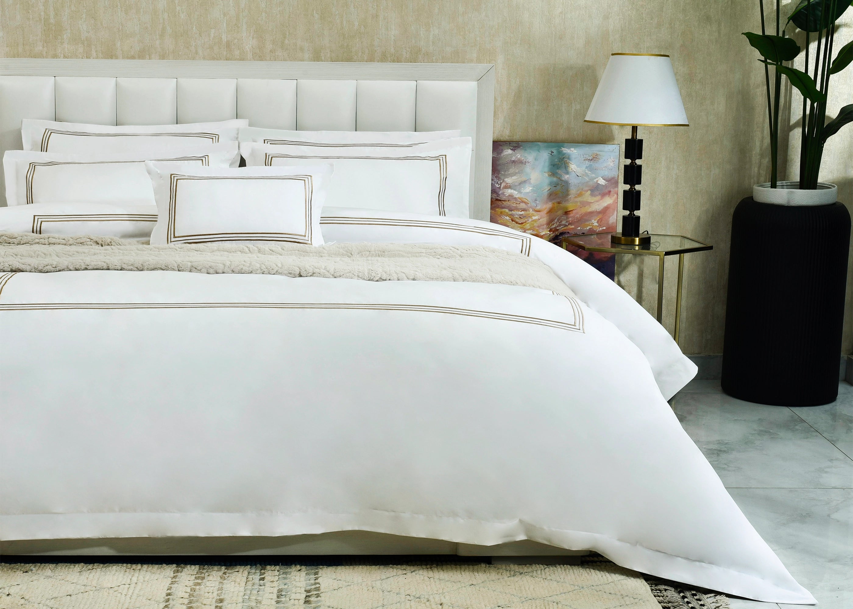 7 Pcs Duvet Cover Set Amber (WP-Sl) | ChenOne Home Textile