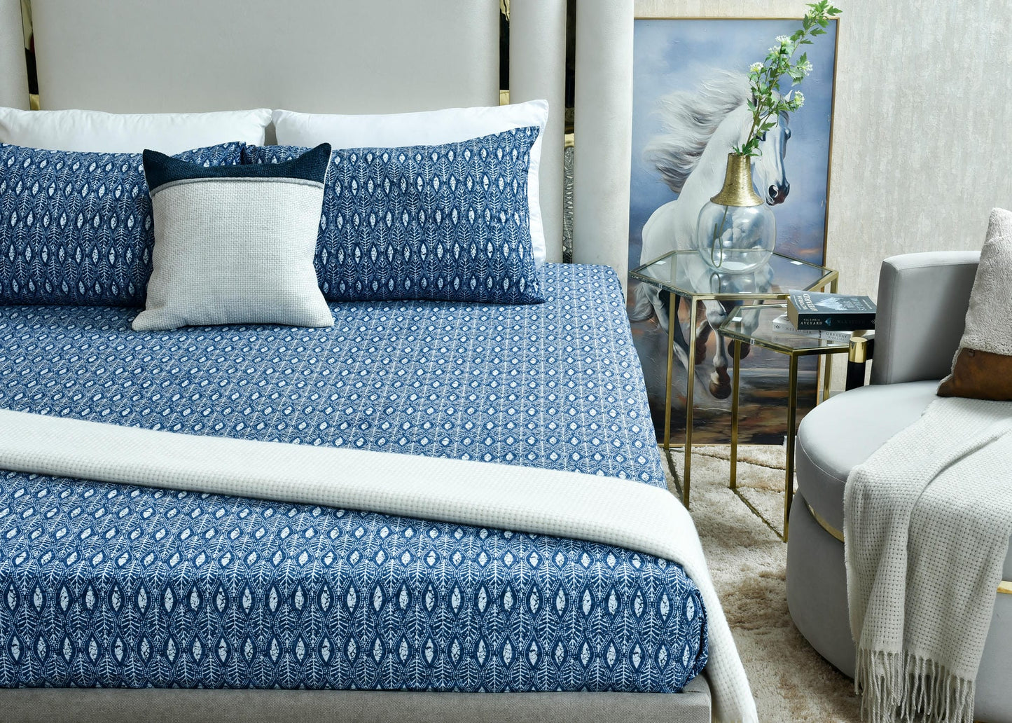 BED SHEET-SHEET VERSION BLUE CHARM-26R