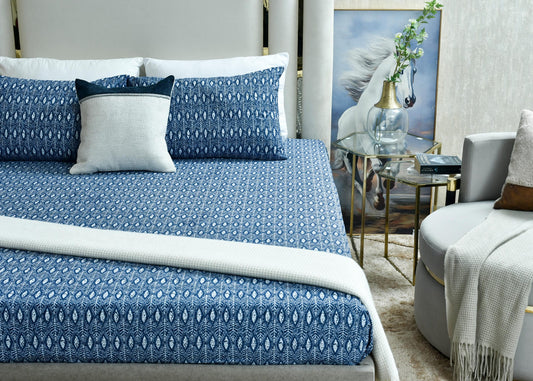 BED SHEET-SHEET VERSION BLUE CHARM-26-SL