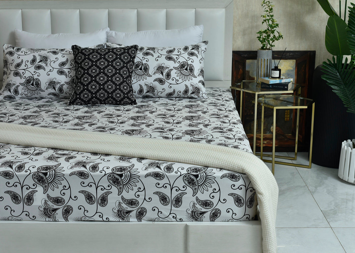 CUSHION COVER BLOCK PRINT-26-SL