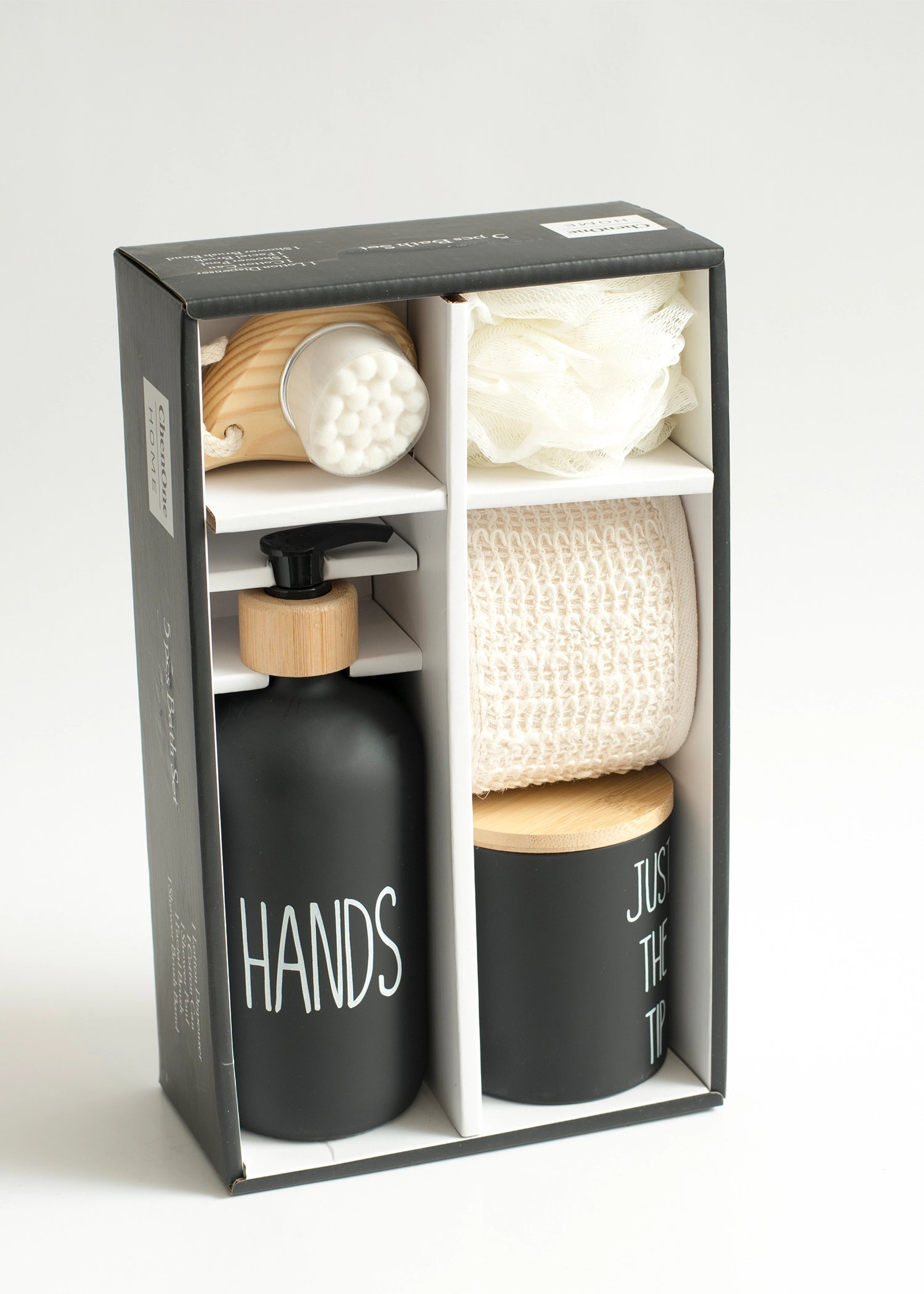 5 PCS BATH SET BLACK - SKYST-005