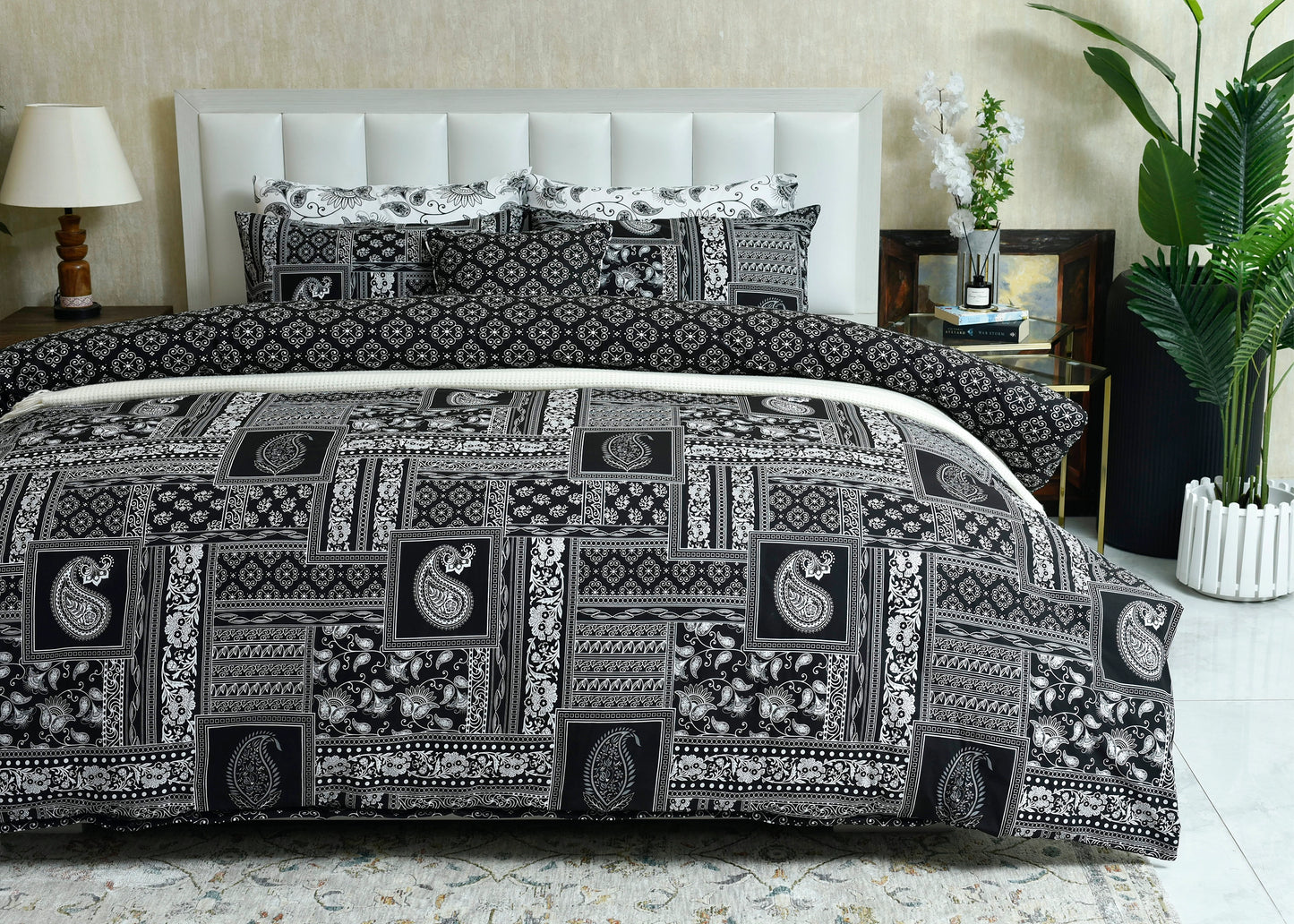 QUILT COVER BLOCK PRINT-26-SL