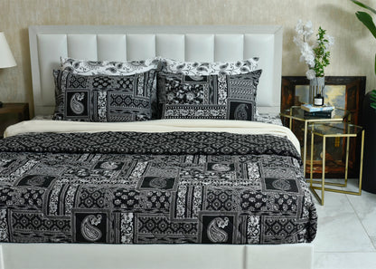 3 PCS BED SPREAD DOUBLE BLOCK PRINT-26-SL