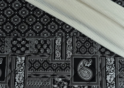 3 PCS BED SPREAD DOUBLE BLOCK PRINT-26-SL