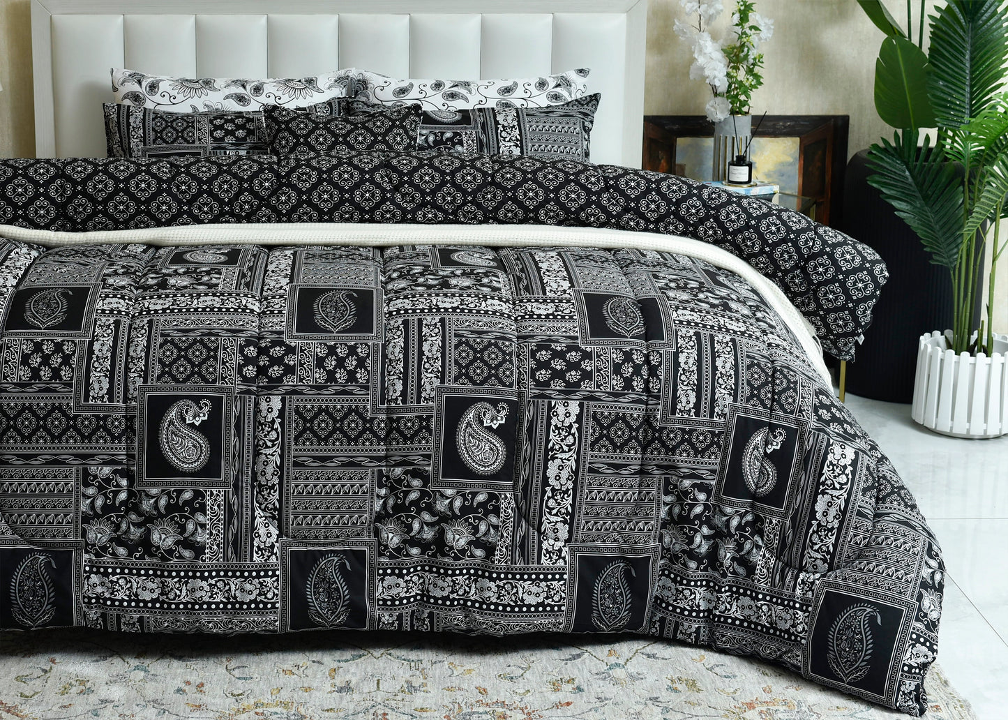 6 PCS COMFORTER BLOCK PRINT-26-SL