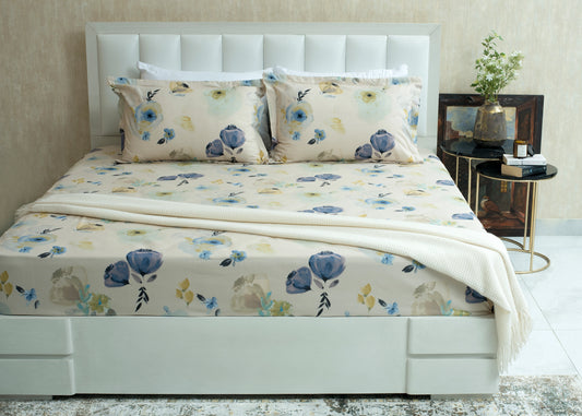 BED SHEET MAIN VERSION BLUE GARDEN-26N