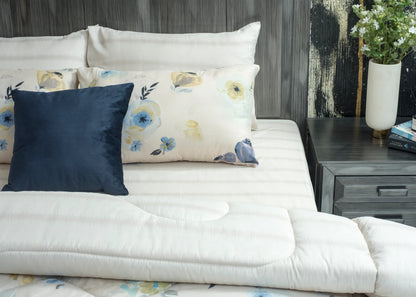 6 PCS COMFORTER SET BLUE GARDEN-26N
