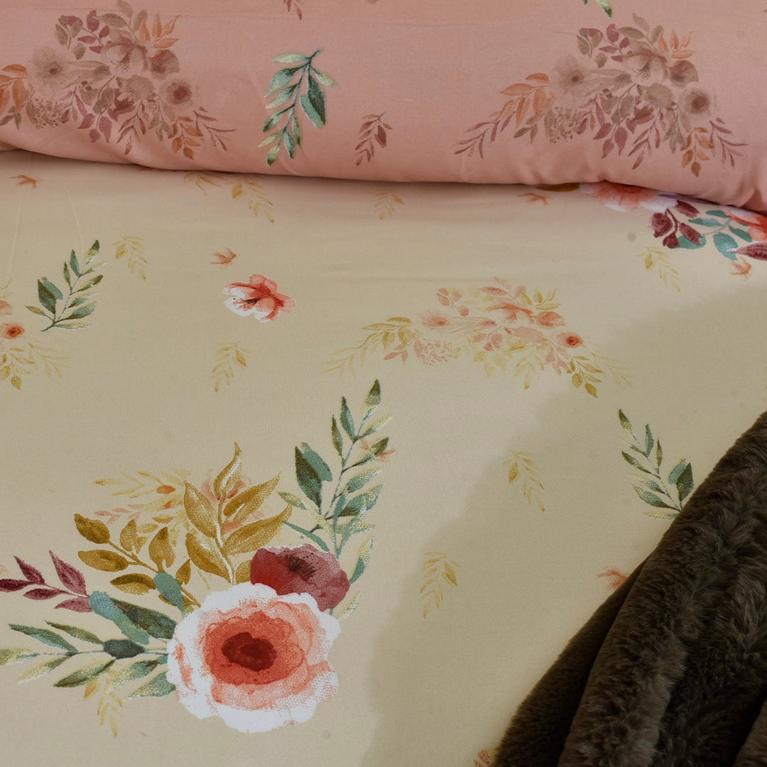6 Pcs Comforter Set Queen Butternut | ChenOne Home Textile