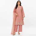 3 Pcs Suit Peach - Women's Summer Eastern Wear | ChenOne