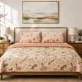 3 Pcs Bed Spread Set Crimson | ChenOne Home Textile