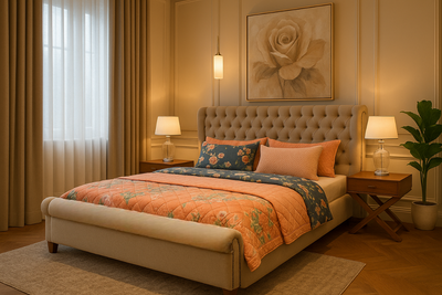 Picture of BED W/D SIDE TABLES BOULDER - Chenone Official - Online Shopping
