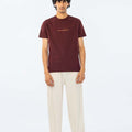 T-Shirt Maroon - Men's Summer Western Wear (GTS-B4348) | ChenOne