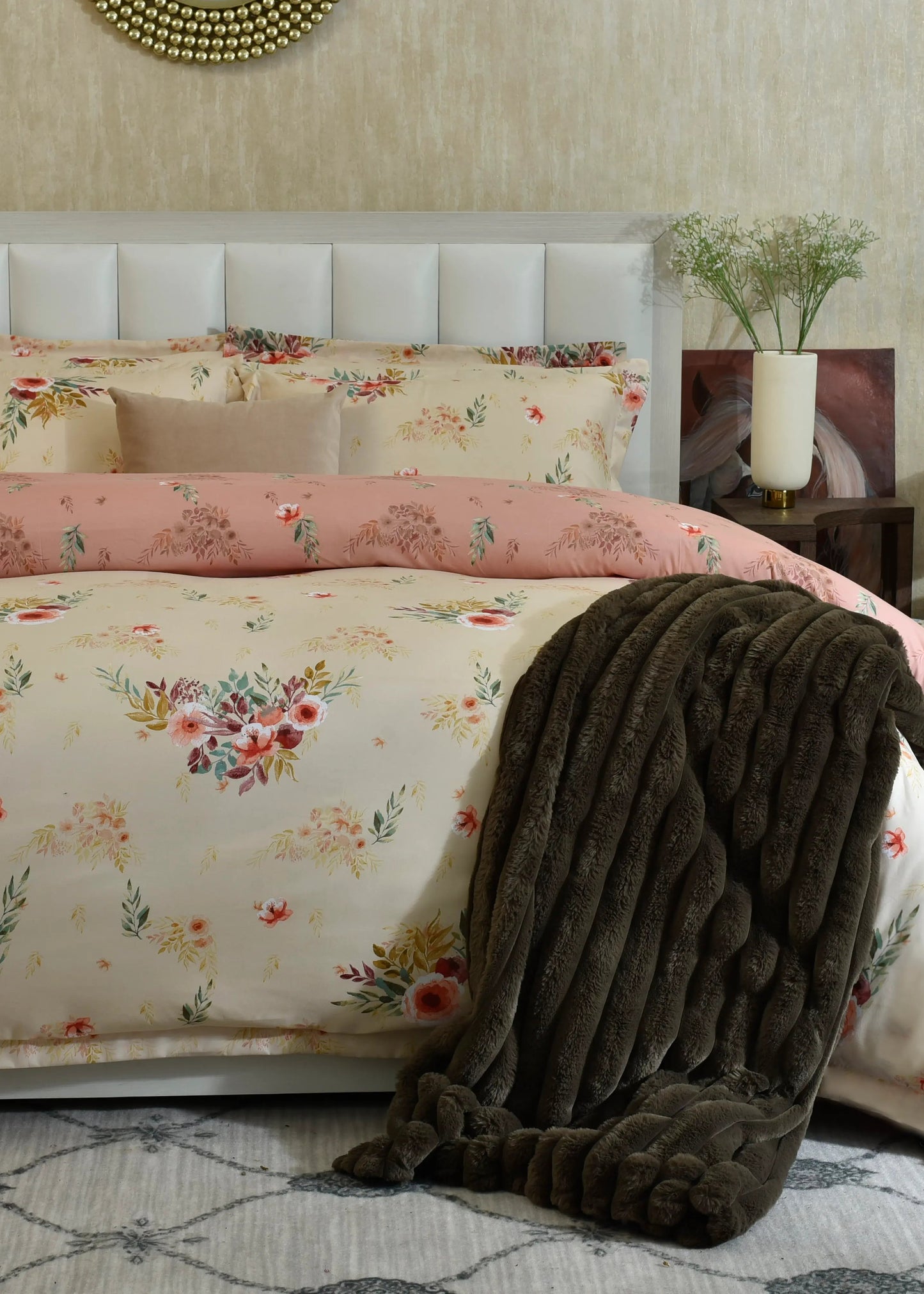 6 PCS COMFORTER SET QUEEN BUTTERNUT-25