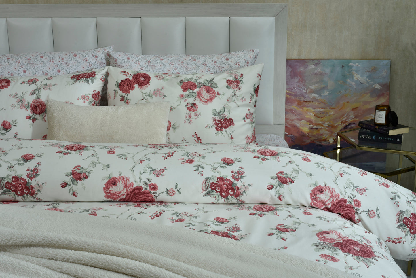 6 PCS DUVET COVER SET KING FLORAL
