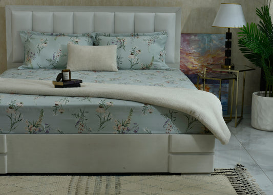 BED SHEET MAIN VERSION ICE BLUE-25N