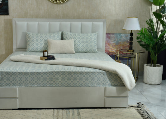 BED SHEET SHEET VERSION ICE BLUE-25N