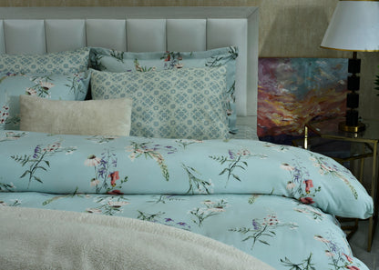 6 PCS COMFORTER SET ICE BLUE-25N