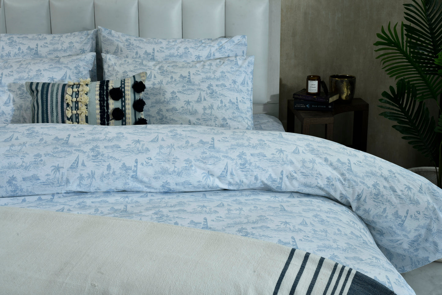 6 PCS DUVET COVER SET NUTICA (WP)