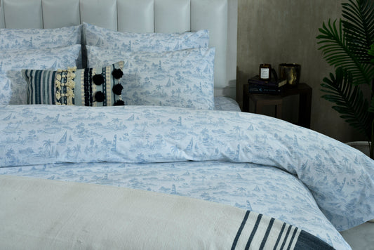 6 PCS DUVET COVER SET NUTICA (WP)