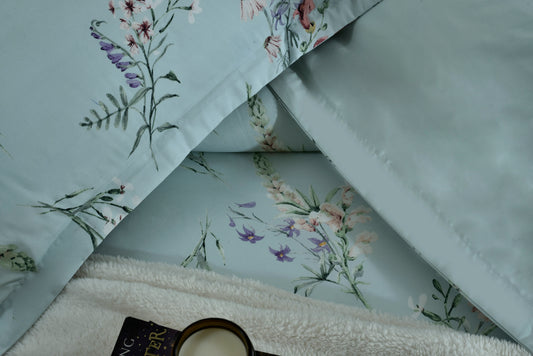 PILLOW COVER 19X29 ICE BLUE-25N