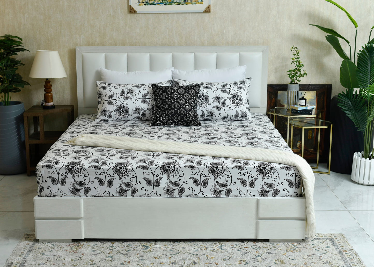 BED SHEET SHEET VERSION BLOCK PRINT-26-SL