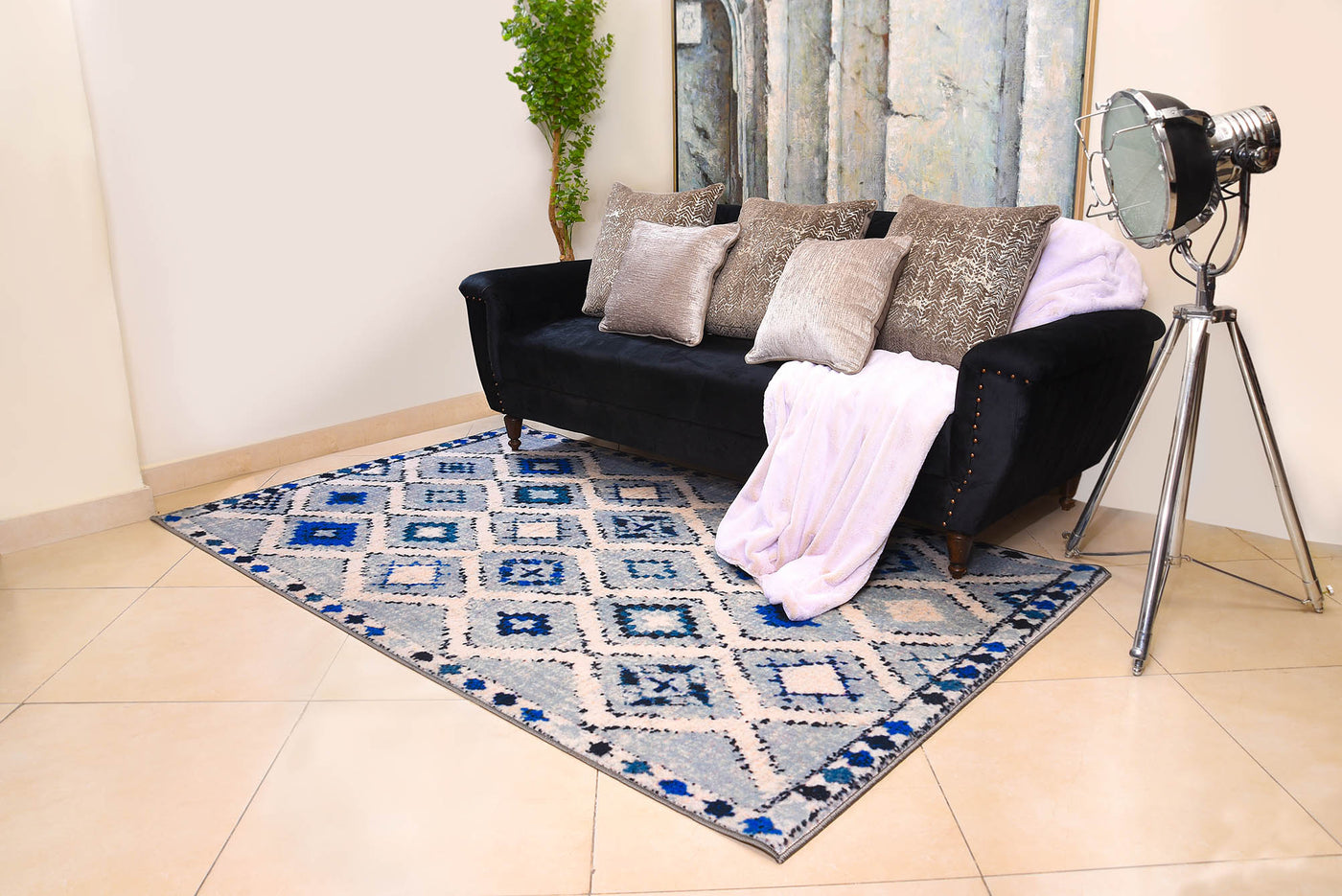 Non Woven Digital Printed Rugs Coblat