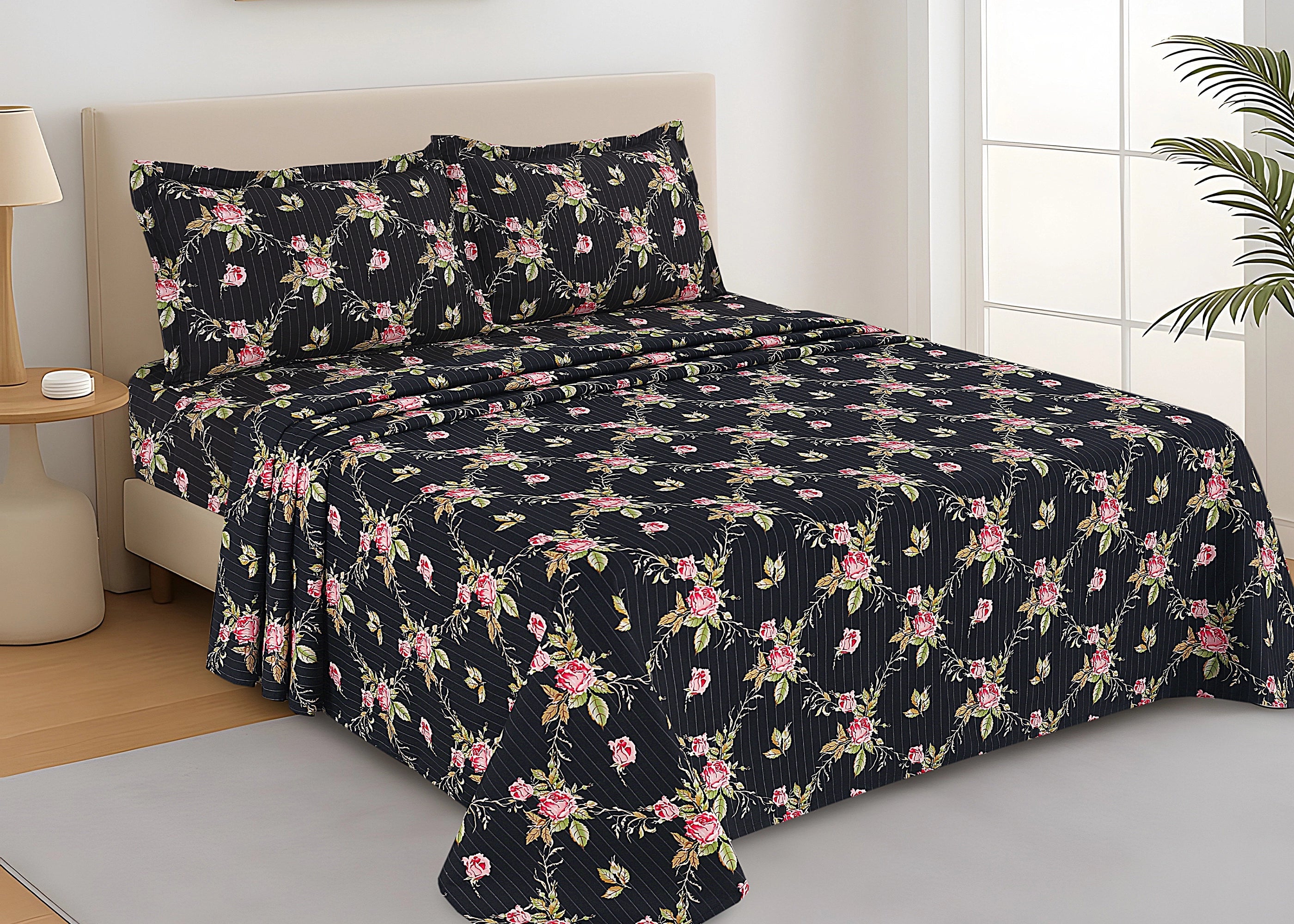 Bed Sheet Main Version Diamond Flora | ChenOne Home Textile