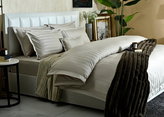 7 PCS DUVET COVER SET BIEGE DREAMY-25WP