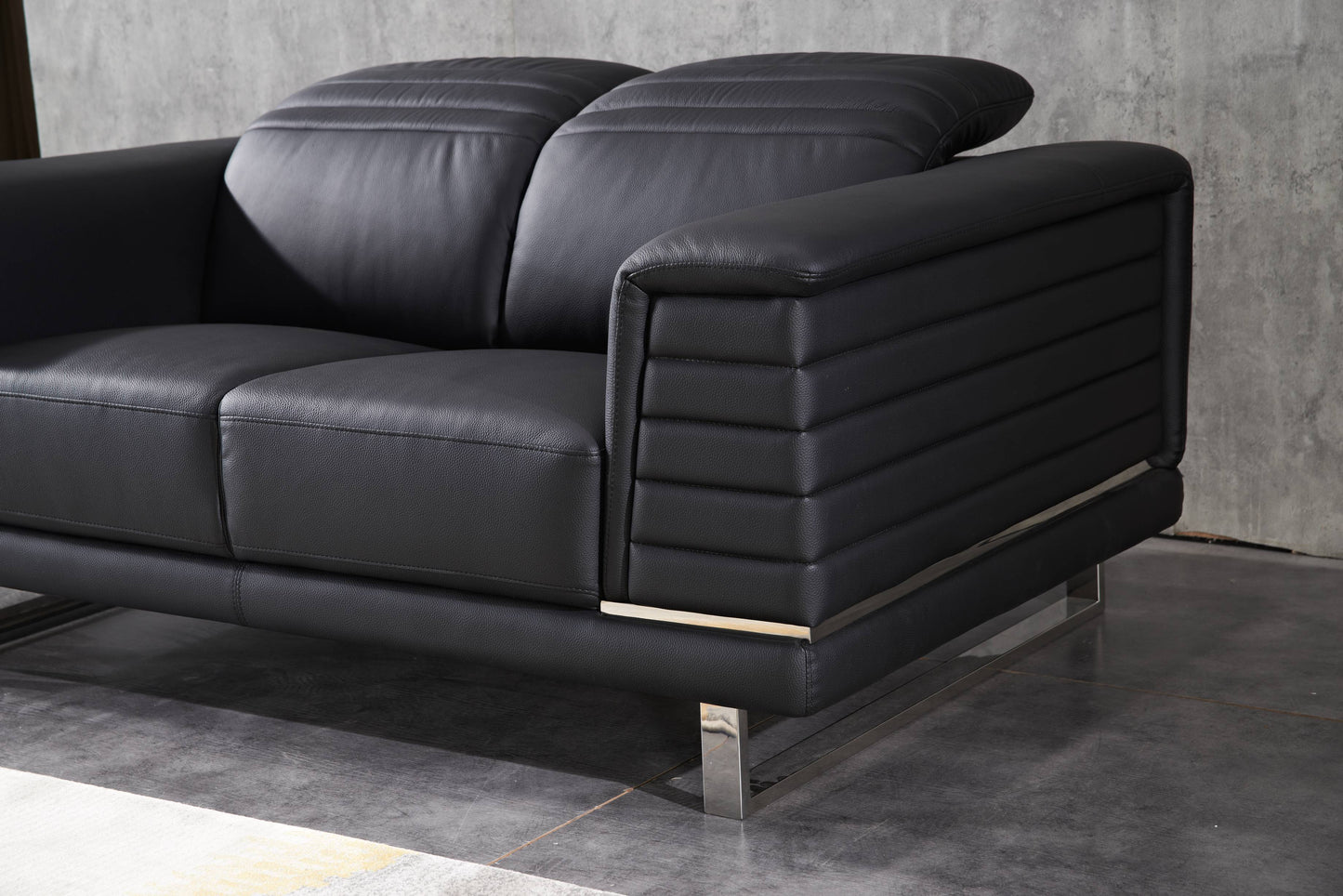BLACK FOSHAN SOFA HERA 1S+2S+3S AG03 - FM356