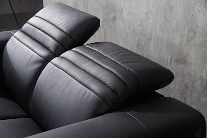 BLACK FOSHAN SOFA HERA 1S+2S+3S AG03 - FM356