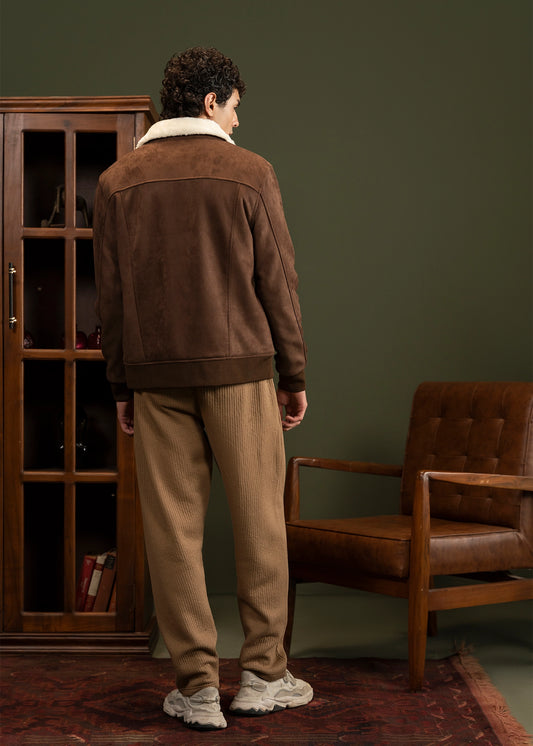 SUEDE JACKET BROWN - GTS-6384