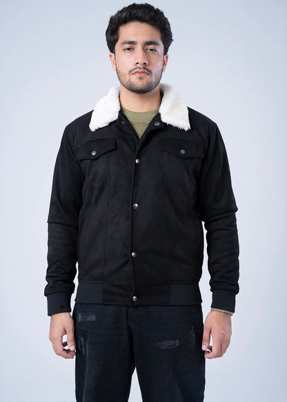 SUEDE JACKET BLACK - GTS-6384