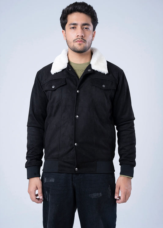 SUEDE JACKET BLACK - GTS-6384