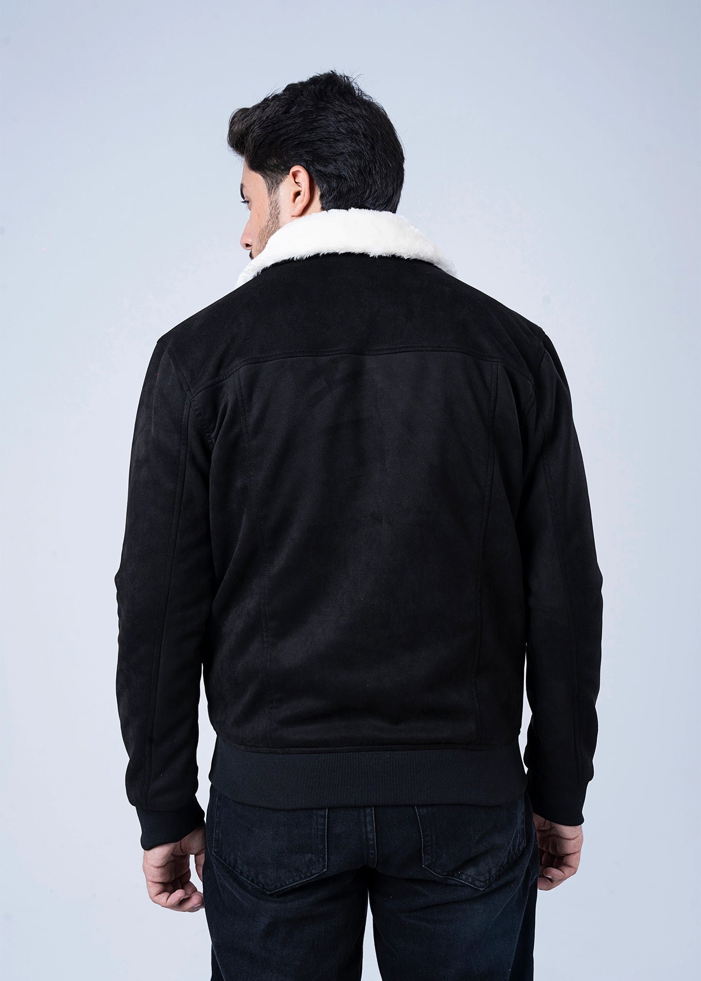SUEDE JACKET BLACK - GTS-6384