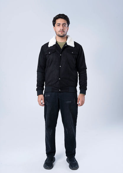 SUEDE JACKET BLACK - GTS-6384