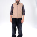 BUBBLE/QUILTED JACKET H/SLV BEIGE - GTS-6385