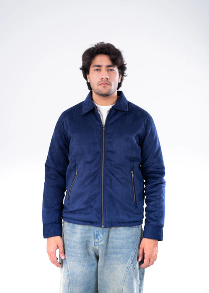 SUEDE JACKET NAVY GTS-6387