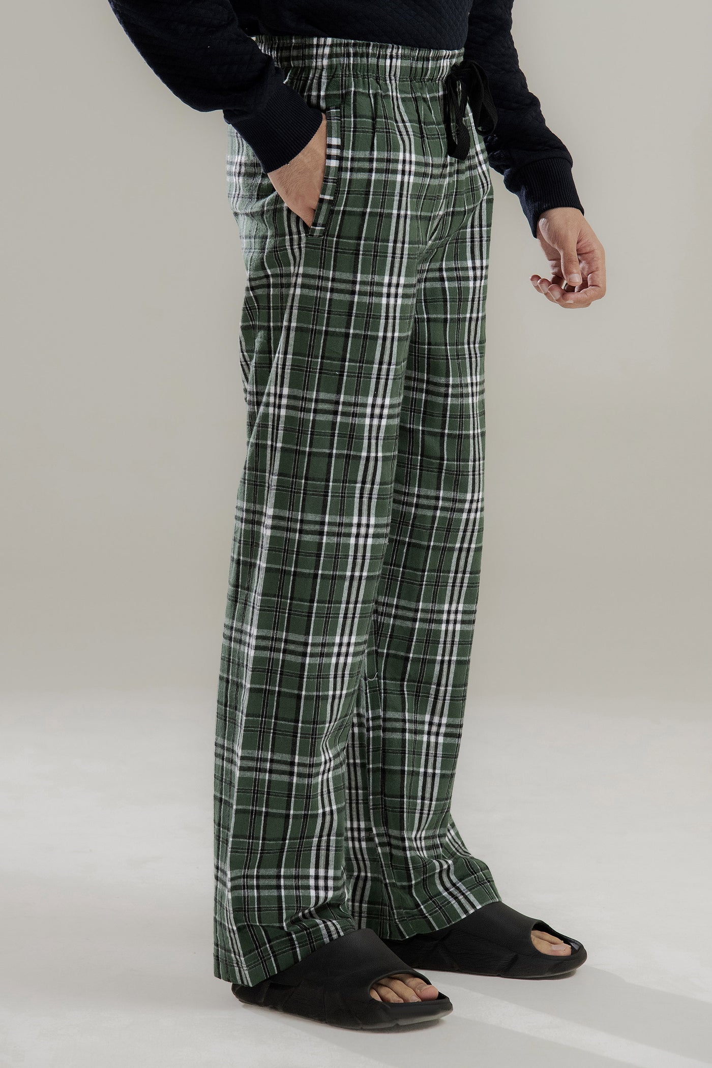 Picture of GTS-6415 PULL ON TROUSER GREEN CHECK - Chenone Official - Online Shopping