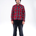CASUAL SHIRT RED CHECK GTS-6467