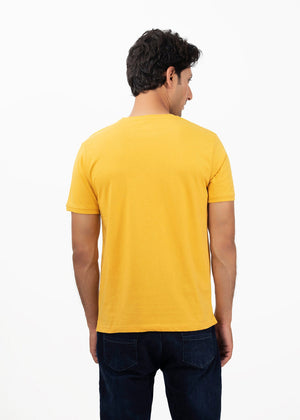 Picture of GTS-B4206 ROUND NECK T-SHIRT MUSTARD - Chenone Official - Online Shopping